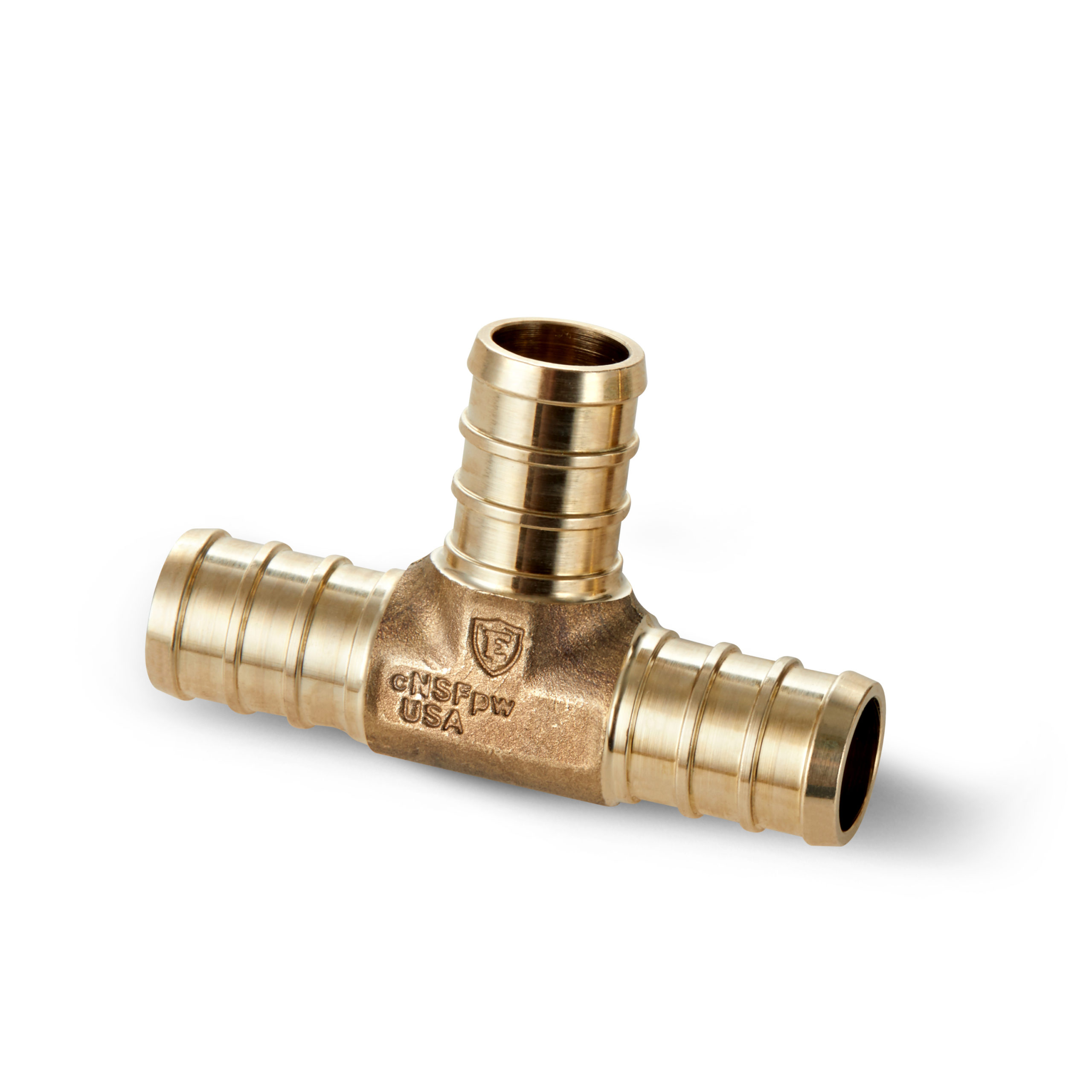1/2" Brass PEX TEE Water Armor made with ECO Bronze
