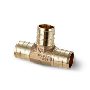 3/4" Brass PEX TEE Water Armor made with ECO Bronze
