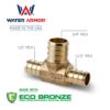 1/2" x 1/2" x 3/4" Water Armor PEX Reducing Tee Made With Eco Bronze