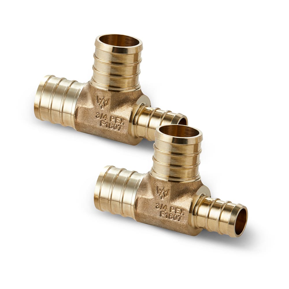 3/4" x 3/4" x 1" COPPER REDUCING TEE Pack of 1 COPPER FITTING: 