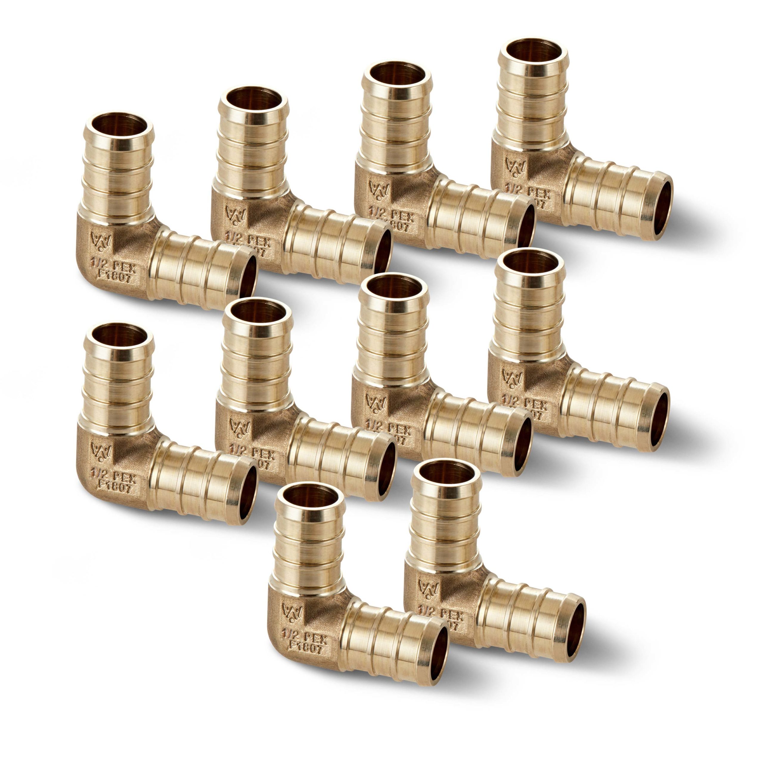 1/2" PEX Elbows 50 Poly Alloy Lead-Free Crimp Fittings 