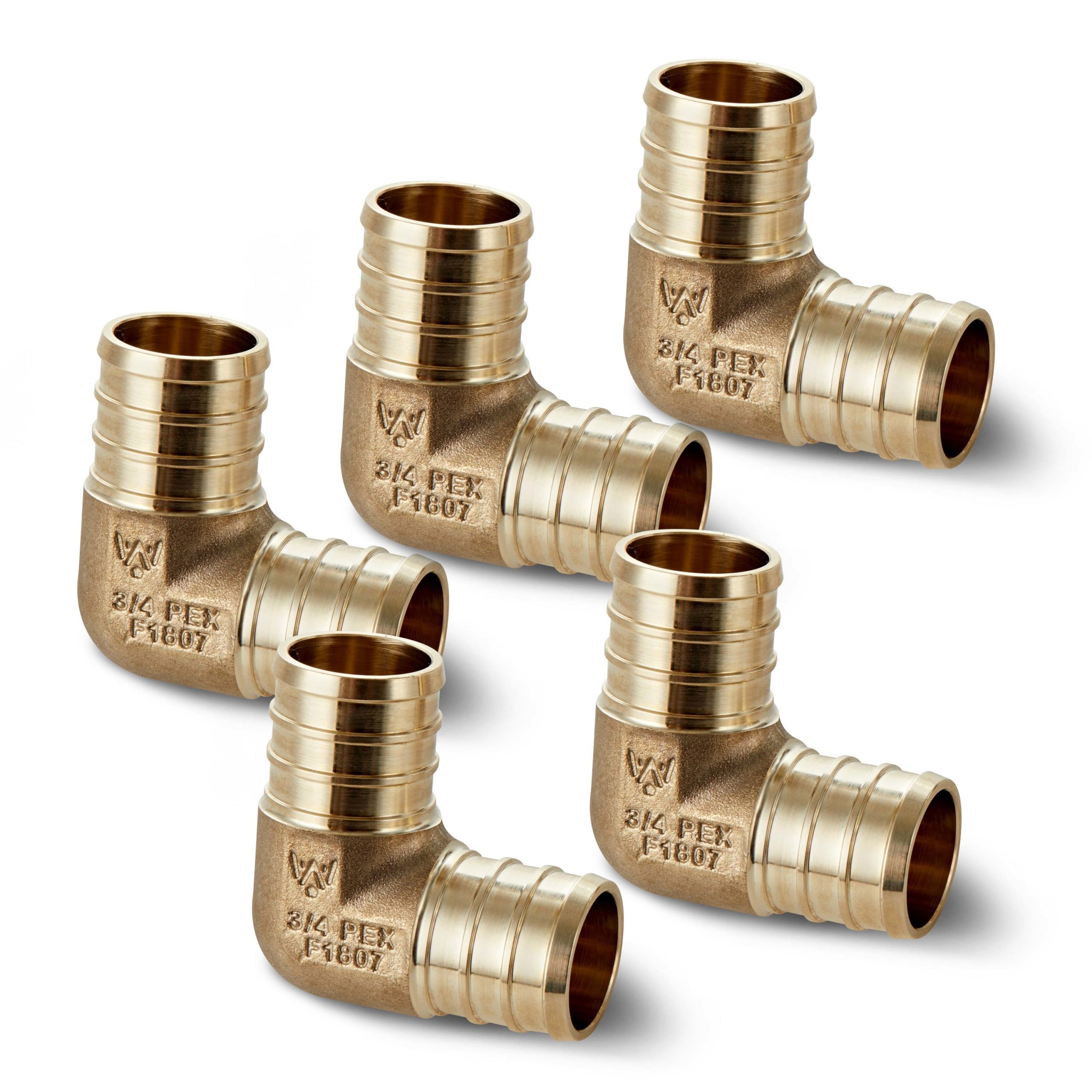 25 3/4" PEX Elbow Brass Crimping Fittings LEAD FREE