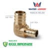 3/4" x 1/2" Water Armor PEX Elbow Made With Eco Bronze
