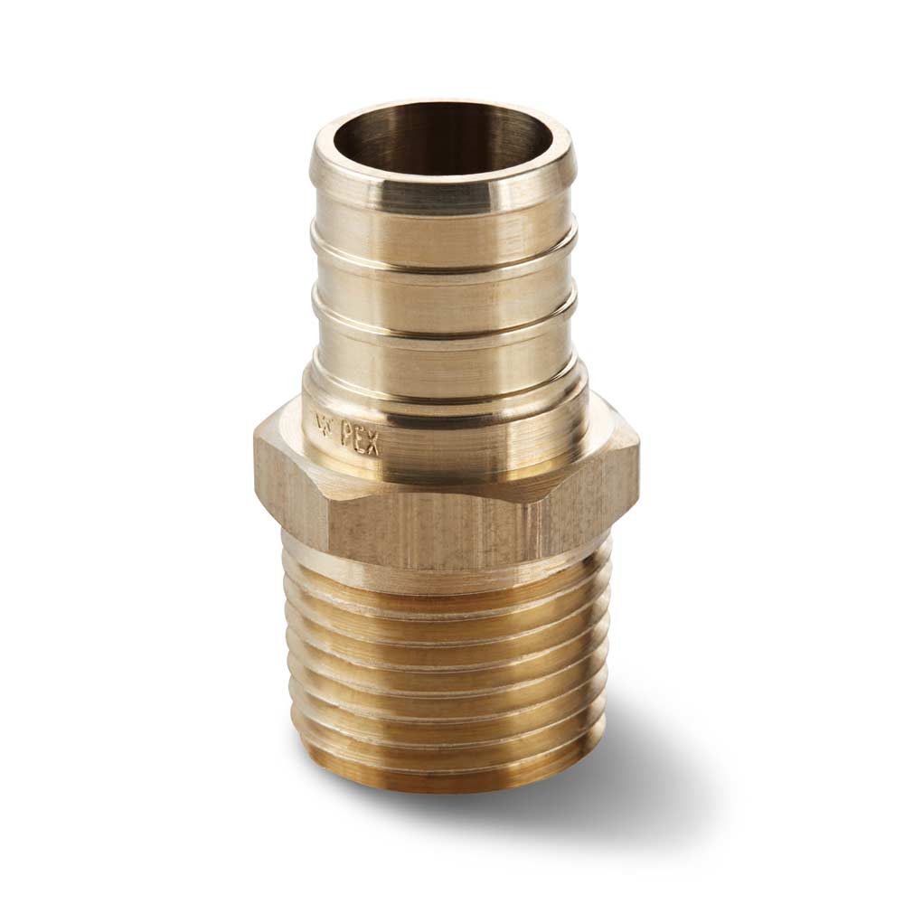 3/4" x 1/2" Made in the USA, Water Armor PEX Adapter Made With Eco Bronze