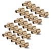 3/4" x 1/2" Brass PEX Reducing Coupling, 25 Pack