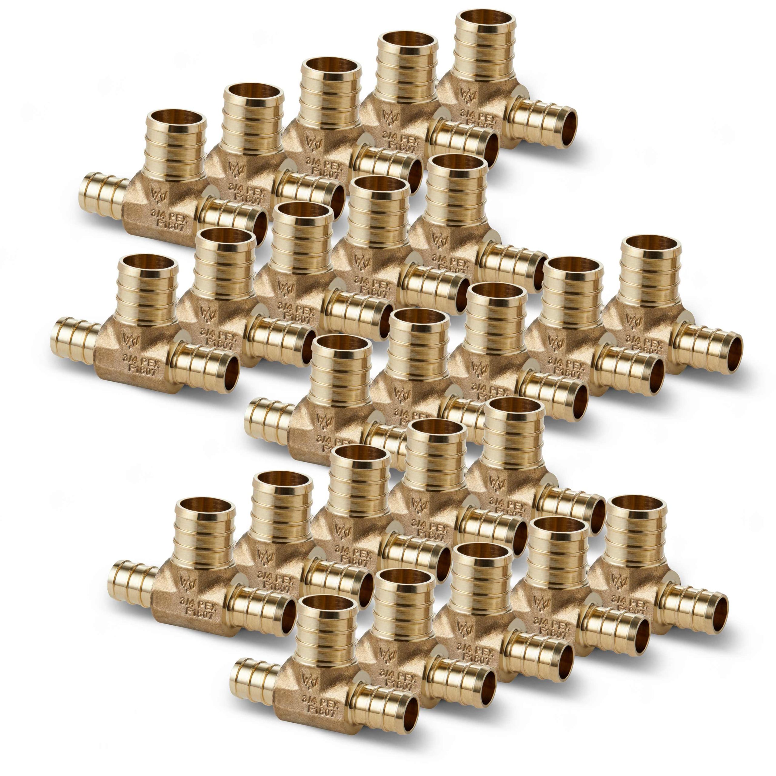 WA-1-2-x-1-2-x-3-4-PEX-reducing-tee-25-pack-WA-scaled-1.jpg 1/2" x 1/2" x 3/4" Brass PEX Reducing Tee, 25 Pack