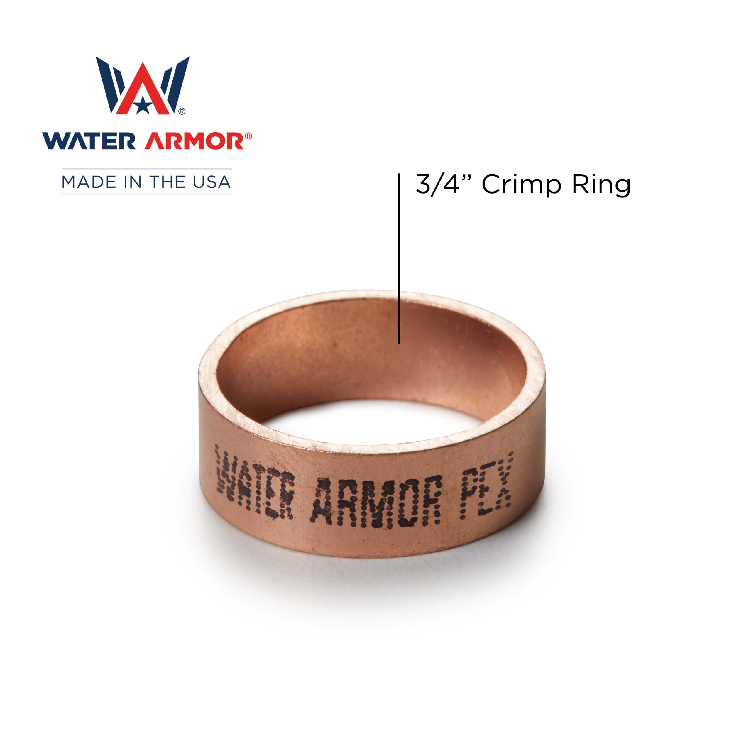 EQ15 - 3:4 Crimp Ring - Single WA 3/4" PEX Crimp Ring