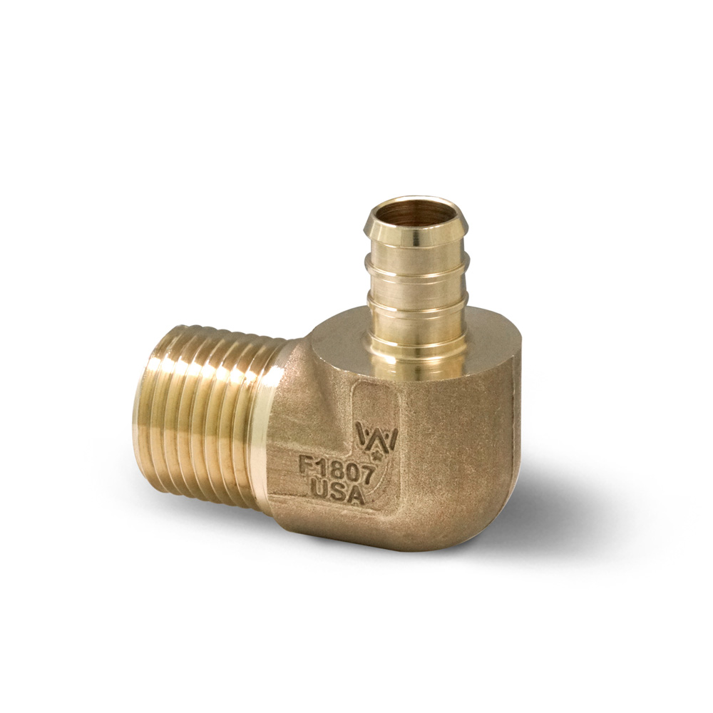Brass PEX MNPT Adapter Elbow